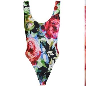 Norma Kamali Floral Marissa Swimsuit